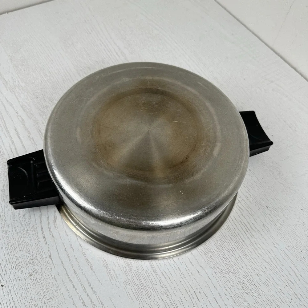 Luster Craft Cookware 3-Ply Stainless Steel High Dome Lid For 6 Qt Stock‎ Pot